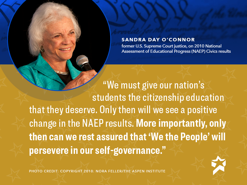 Former Supreme Court Justice Sandra Day O’Connor speaks on NAEP Civics